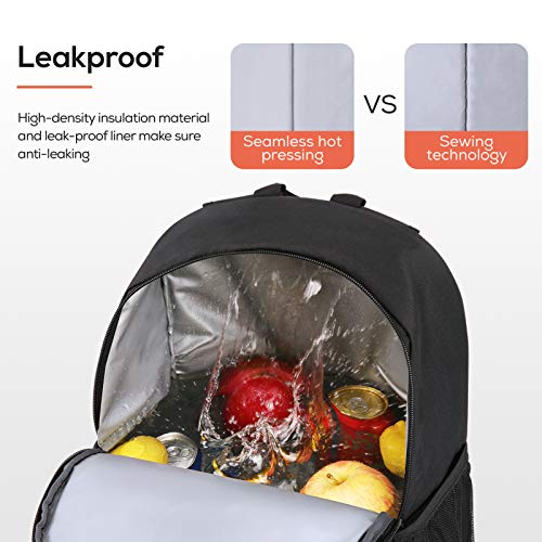 TOURIT Cool Backpack Cool Bag 25 Litres Men's Thermal Backpack Women's Backpack Waterproof Lightweight for Picnics, Camping, Hiking, 28 Cans