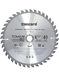 Concord Blades TCT - Hoja de sierra de madera dura y suave para uso general (4-3 8 pulgadas, 18 dientes)