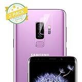 Galaxy S9 Plus Camera Lens Protector - [2 Pack] ICHECKEY Super Clear Ultra HD Back Camera Lens Tempered Glass Screen Cover Film Shield for Samsung Galaxy S9 Plus/S9+