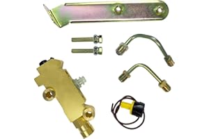 LLNSEAUTO 172-1353 PV2 Brass Disc/Drum Disc Front Drum Rear Brake Proportioning Valve & Mount Bracket Connector Kit | Fit for GM Vehicles Chevrolet (Chevy), Ford, Chrysler Classic Car & Truck | OE 25509419 PV71