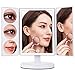 MAKARTT XLarge Lighted Big Makeup Mirror 3X/5X/10X Magnifying Trifold Vanity Mirror Best Gift for Women White