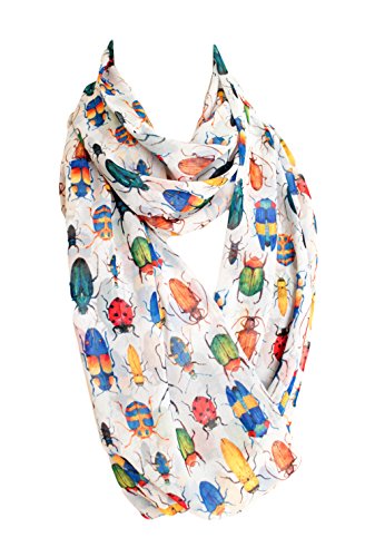 Etwoa's Bugs Infinity Scarf Circle Scarf Loop Scarf (Multicolored)
