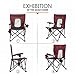 PORTAL Camping Chair Folding Portable Quad Mesh Back with Cup Holder Pocket and Hard Armrest, Supports 300 lbsthumb 2
