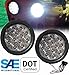 Pair of 2 LED 4" Round Back-up Reverse Light Kits Include Grommet, Plug Clear Lens White Light Truck Trailer RV 25108C-WK primary