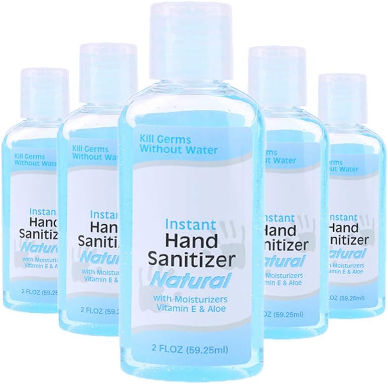 BYNNIX Liquid Hand Sanitizer, Moisturizing Disposable Hand Soap Refill-Random Color - 2 Fluid Ounce (Pack of 5)