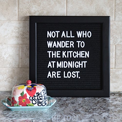 image for Ilyapa Felt Letter Board with 650 Letters, Numbers & Symbols - Black F