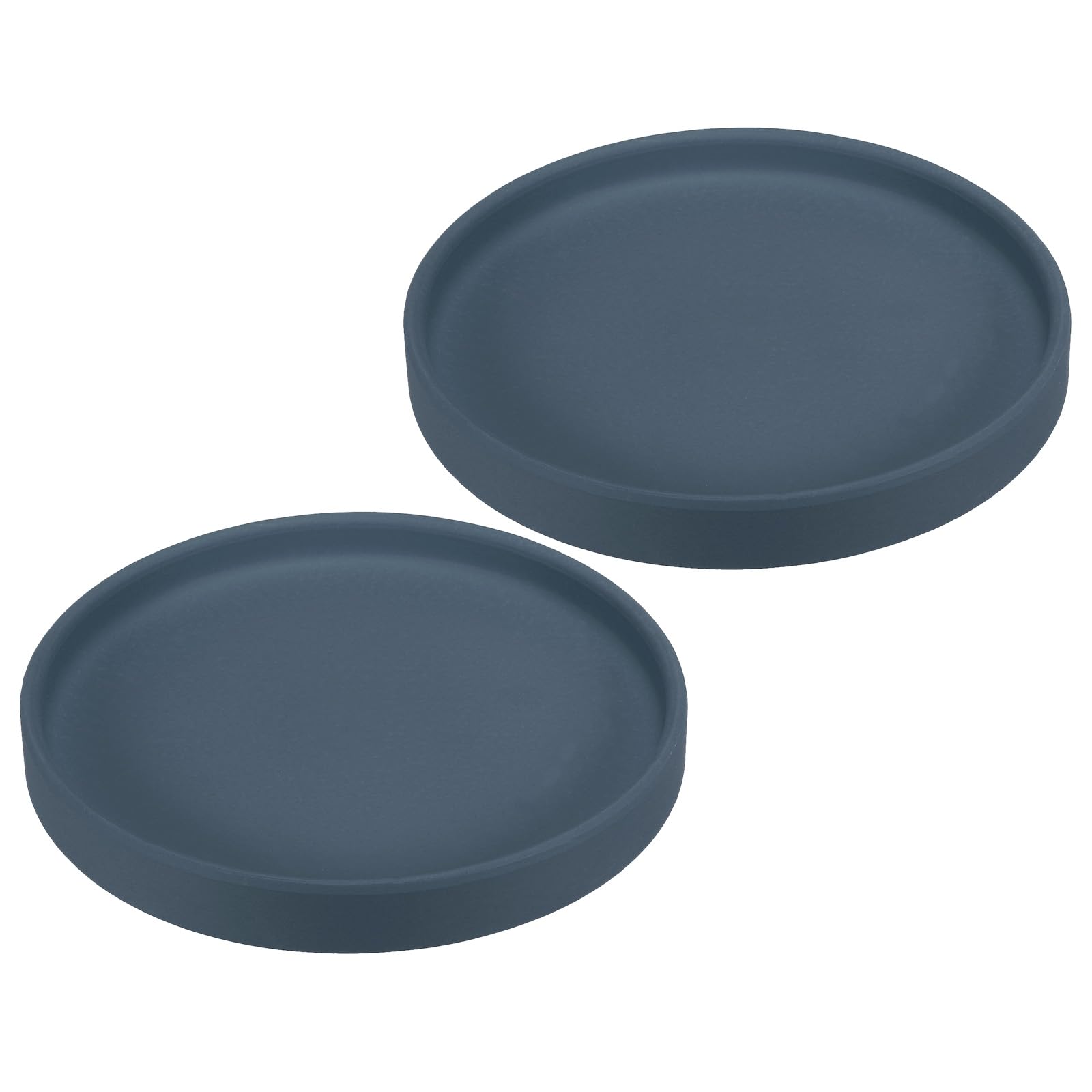 PATIKIL 6 Inch Round Ceramic Plant Saucer, 2 Pack Plant Saucer Tray Flower Planter Drip Tray for Indoors Outdoors Patio Balcony, Dark Blue