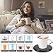 Smart Coffee Warmer, Mug Warmer, Cup Warmer Electric Cup Heater New Version Coffee Mug Warmer for Desk Home Auto Shut Off Mug Warmer with Timer 2 Temperatures Settings