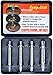 Damaged Screw Remover and Extractor Set by Hitecera - Set of 4 Stripped Screw Removers