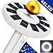 Solar Flag Pole Light, Flagpole Solar Light 800Lux- Hallomall 48LED Downlight Lighting for 15 to 25 Ft Flag Pole Topper, 3 Modes, Auto On/Off Night Light {Upgraded Version }