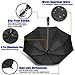 OCEANA&SP Travel Compact Golf Windproof Resitant Umbrella For One Handed Operation with Slip-Proof Handle