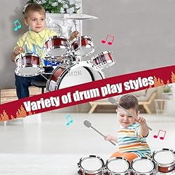 OoneWiser Kids Drum Set for Toddlers Toy- Musical