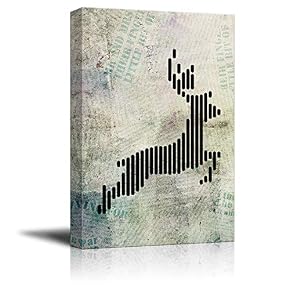 Abstract Animal Lines Art Home Artwork for Living Room Bedroom