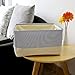 TheWarmHome Decorative Basket Rectangular Fabric Storage Bin Organizer Basket with Handles for Clothes Storage (Blue Strip, 13.8L*9.8W*6.7H)