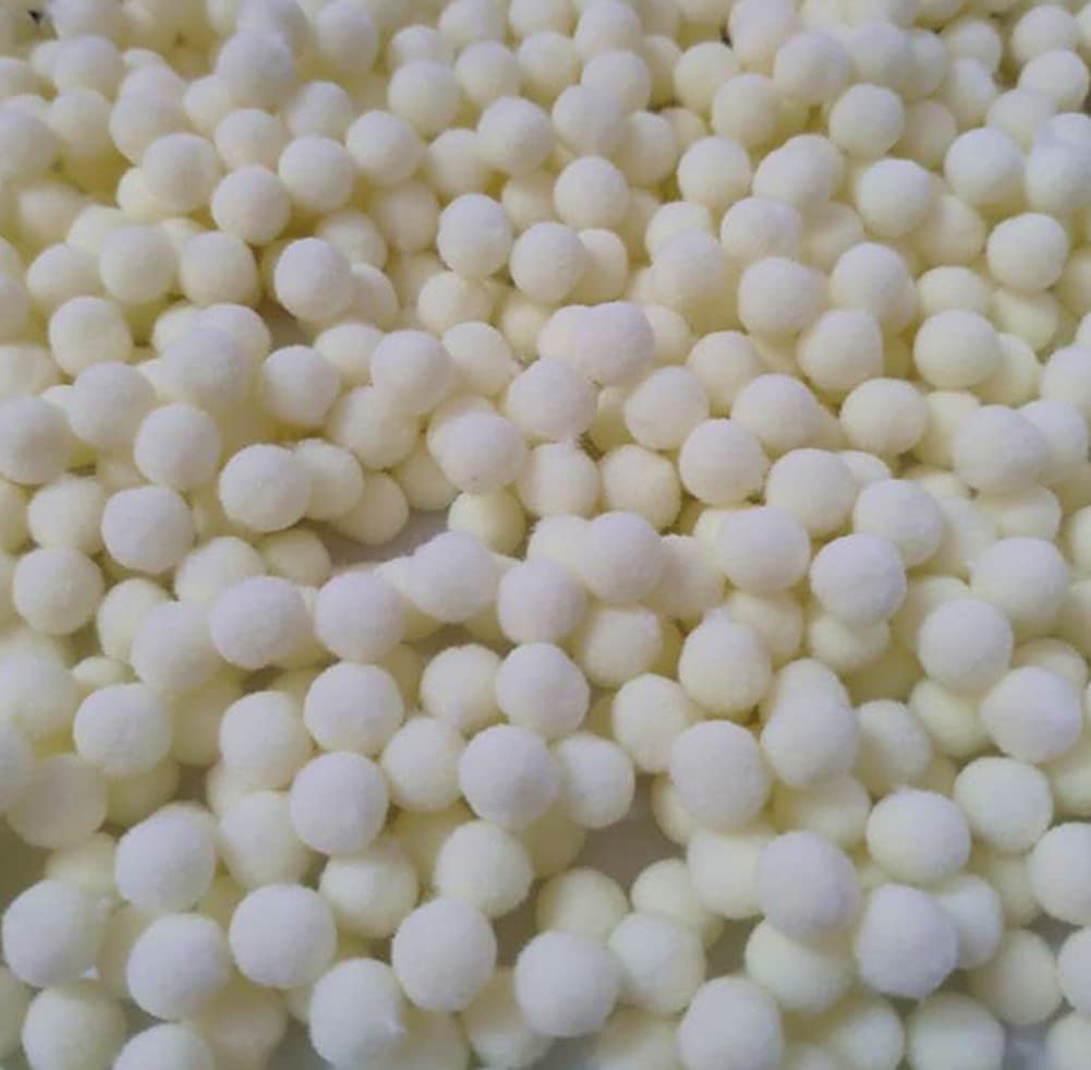 500 Pack Fluffy Pom Poms for Craft,High Density Pompoms Balls for DIY Crafts Jewelry Making Hair Accessories Clothing Hat Embellishment 10mm,Beige