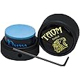 YEUEK TAOM Pool Chalk Holder Round Shaped Practical Tool Billiards Accessories Magnetic Mini Chalk Tip Case Container Round Box Billiards