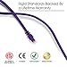 GearIT 20-Pack, Cat5e Ethernet Patch Cable 3 Feet - Snagless RJ45 Computer LAN Network Cord, Purple