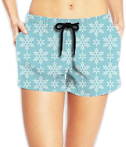 Free Spinner Snowflake Women's Fast Drying Soft Feel Short Beach Swimming Pants