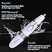 Nose Hair Trimmer for Men Women，Gospire 4 in 1 Eyebrow Sideburns Ear and Nose Hair Trimmer Waterproof Double-Edge Stainless Steel Blades Battery Operated Grooming Kit (White)
