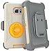 Note 5 Case, Galaxy Note 5 Case, BENTOBEN Note 5 Shockproof Heavy Duty Hybrid Full-Body Rugged Holster Protective Case Cover for Samsung Galaxy Note 5 with Rotate Kickstand + Belt Clip, Gray/Orange