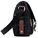 ibagbar Men's Canvas Messenger Bag Laptop Bag Shoulder Bag Computer Bag Satchel Bag Bookbag School Bag Working Bag College Bag Business Bag ipad Bag Black