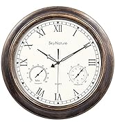 Amazon.com : SkyNature Outdoor Clocks, 18 Inch Large Indoor Outdoor ...