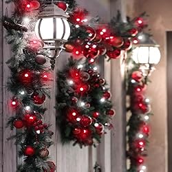 82FT 200 LED Red White Christmas Lights
