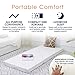 Cheer Collection Tri-Fold Folding Mattress – 4 Inch Portable Floor Mattress for Guests, Camping, Sleepovers & Travel – Lightweight Foldable Foam Bed (75