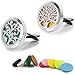 Maromalife Car Diffuser Vent Clip 2 PCS Set, Essential Oil Car Clip Locket Stainless Steel Tree Design Car Clips with 20 Felt Pads