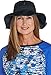 Coolibar UPF 50+ Women's Brighton Chlorine Resistant Bucket Hat - Sun Protective (Small/Medium- Black)