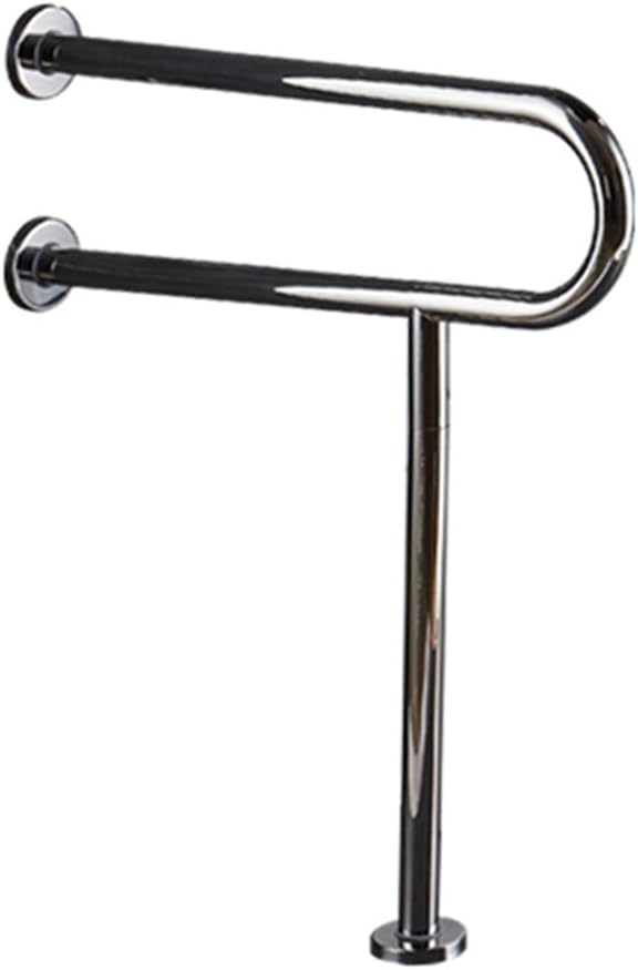 GWM Grab Bar SUS 304 Stainless Steel U Type Grab Rails Anti-Slip Polished Chrome Safety Support Rail Straight Handrails Disability Aid Hold for Toilet/Shower Bathroom(70CM)