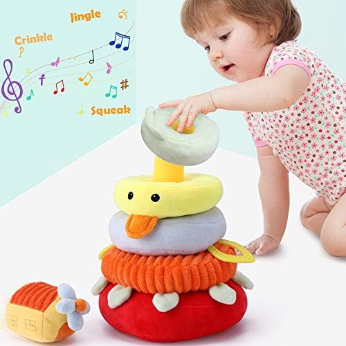 iPlay, iLearn Baby Stacking Toys, Soft 