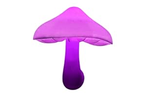 Mushroom Night Light Plug in, Cute LED Mushroom Wall Lamp with Light Sensor, Eye Protection Ambient Nightlight with 7 Color L
