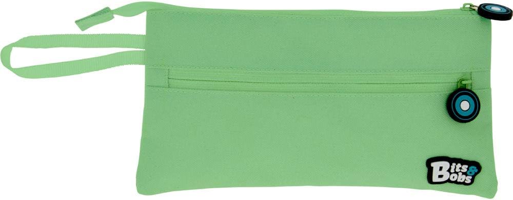 Grafoplas 37543826 Bits & Bobs Flat Pencil Case, Mint Green, 23.5 x 12 cm, 23,5x12cm