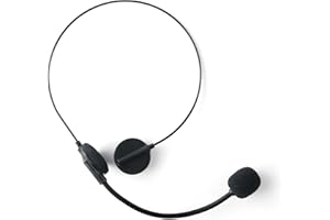 Yeetec Microphone Headset Fake Rock Star Headset Toy Headset Mic Costume Accessories Concert Headphone Makeup Props (1, Large)