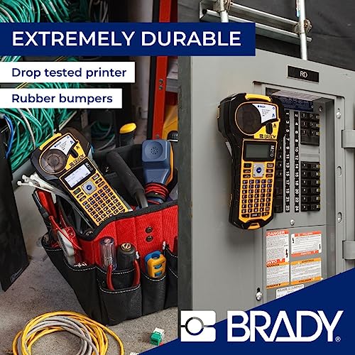 Brady M210 Portable Label Printer with Rubber Bumpers, MultiLine Print