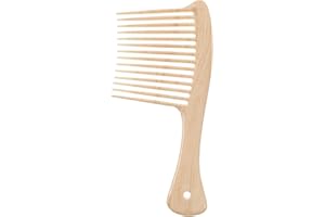 UKCOCO Wide Tooth Hair Pick Comb for Thick Curly Hair Smooth Non-scratch Teeth with Long Handle for