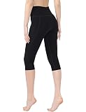 Coastal Rose Women's High Waisted 7/8 Yoga Leggings - Brushed Soft With Inner Pocket, Squat Proof