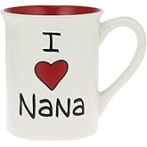 Enesco Our Name is Mud I Heart Nana Grandmother Coffee Mug, 16 Ounce, Multicolor