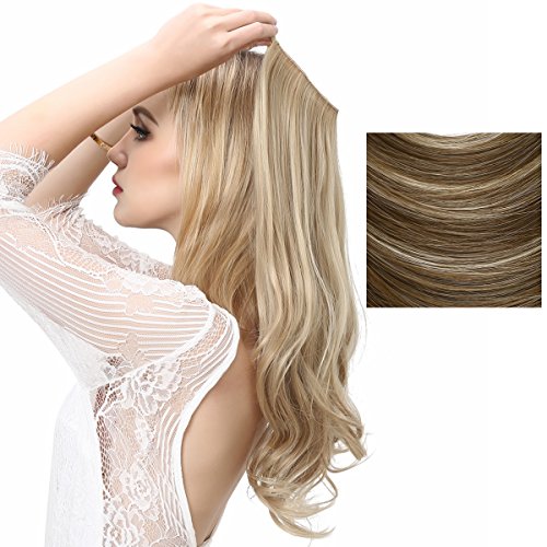 Sarla halo synthetic hair extension flip in hairpieces …