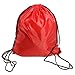 Bonaweite Drawstring Bag Light Riding Nylon Unisex Travel Sport Gym sack Backpack Red