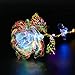 Youyouchard Gold Rose Rose Kit Colored Crystal Rose Led Light with Base, Rose Flower Dipped in Gold with Stand in Gift Box, Gift for Mother's Day,Valentine's Day(Rose)