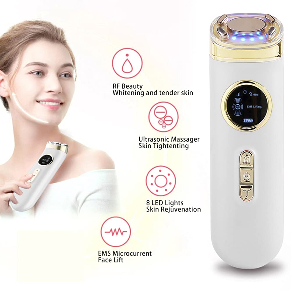 Face Machine for Women Hot Massage for Chin Home Use with USB Rechargeable 4 in 1 Facial Massager: Beauty