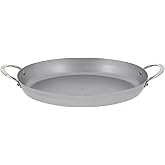 de Buyer MINERAL B Carbon Steel Oval Roasting Pan - 9.5” Diameter - Ideal for Roasting Meat, Seafood & Veggies - Naturally Non-Stick Finish - Made in France