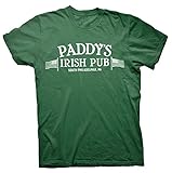 Paddy's Pub - Mac St. Patrick's Day Drinking T-shirt - Forest Green,Medium
