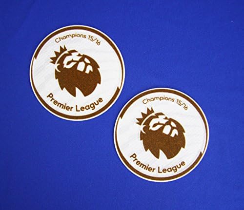 Official Leicester City FC Premier League 2016/2017 Patches Football Jersey Badges Premiership Gold Soccer Patch Set Champions 15/16