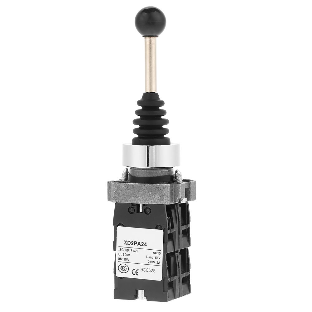Joystick Switch,Durable Metal 4 Positions Control Spring Return Switch Joy Stick Controllers Replacement,Good Shock Resistance for Industrial Control Circuit