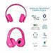 MIDOLA Kids Bluetooth Wireless Headphones Wired On-Ear Headset Foldable Earphone with AUX 3.5mm Jack SD Card Slot, Built-in Mic, FM Radio for Girls Students Children for PC Tablets Cellphone(Pink)thumb 1