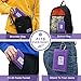 Rough Enough Canvas Purple Boys Girl Teen Wallet for kids with Zipper Coin Purse Organizer Credit Card Holder Pocket for Travel Women Kids Teen Boy Girl Christmas Gifts