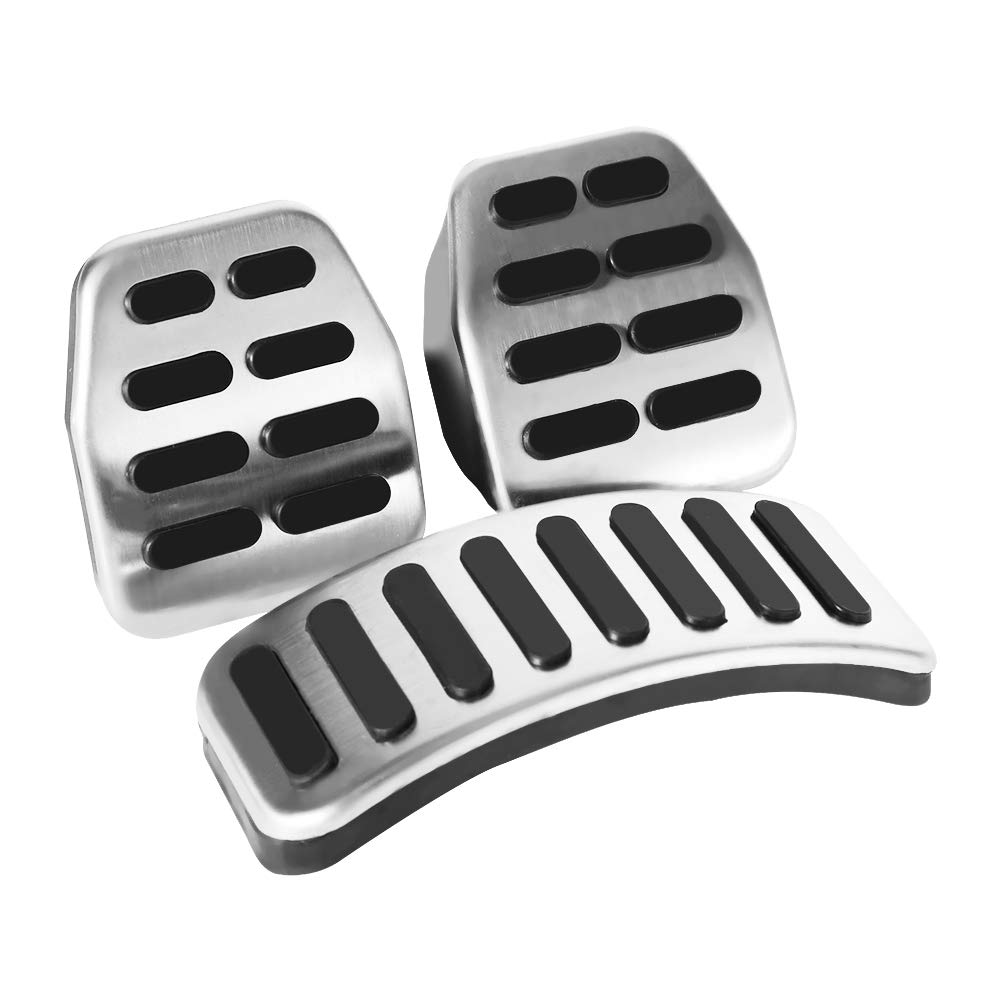 Car Manual Pedals Set, 3Pcs Stainless Steel Manual Car Pedal Covers Manual Transmission Pedals Foot Pedals Replacement roestvrij staal pedaal vito w447